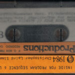 BLUETOY - Oscillations Unknown 1984 Christopher Simmons - back of cassette case, closed