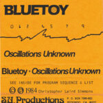 J-CARD Front - BLUETOY - Oscillations Unknown 1984 Christopher Simmons