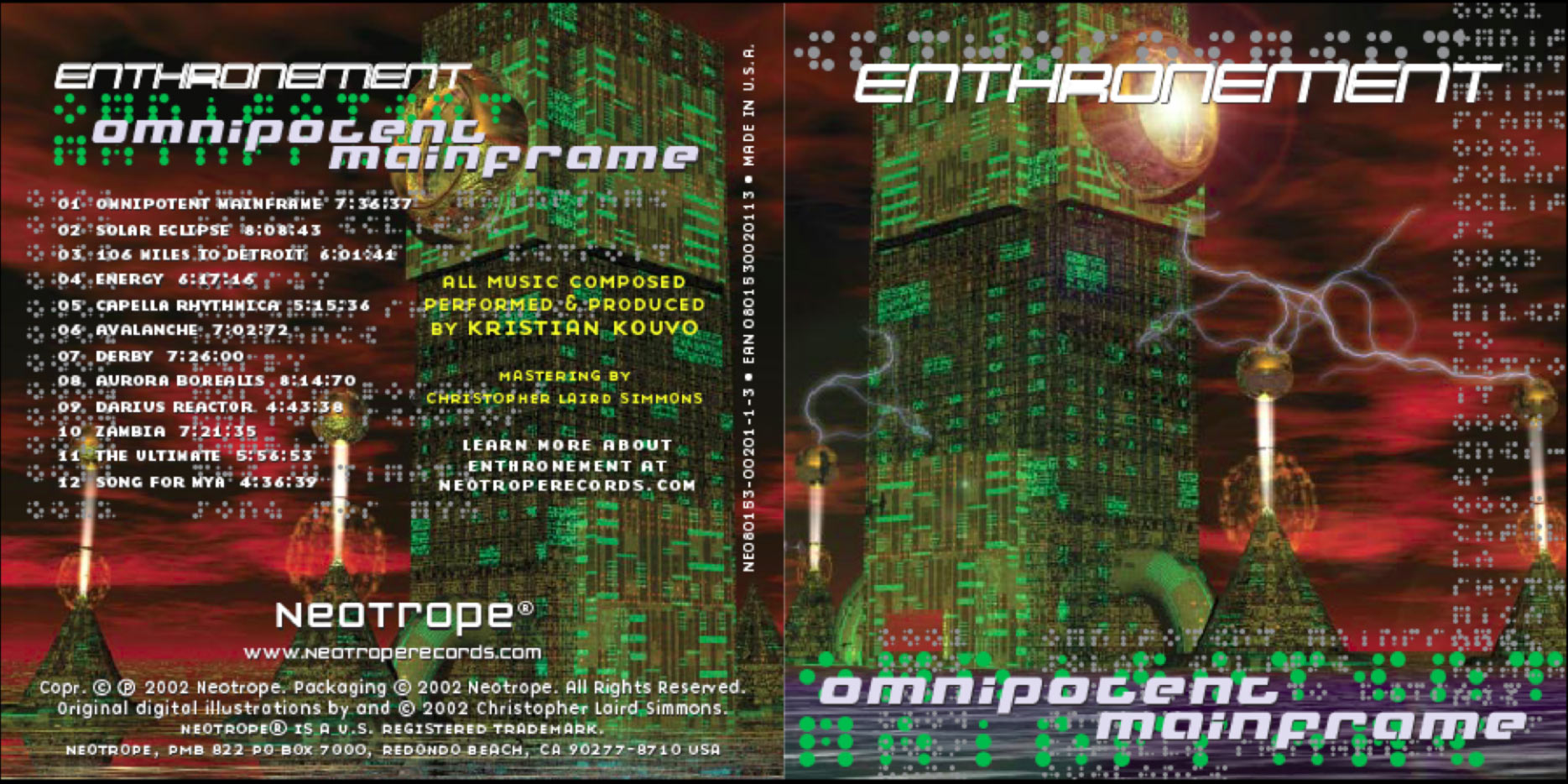 Enthronement 'Omnipotent Mainframe' insert covers