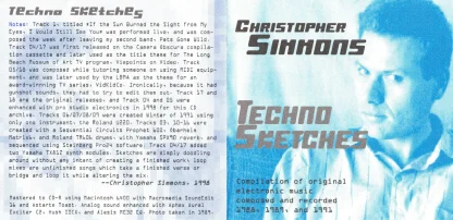 Christopher Simmons - Techno Sketches insert